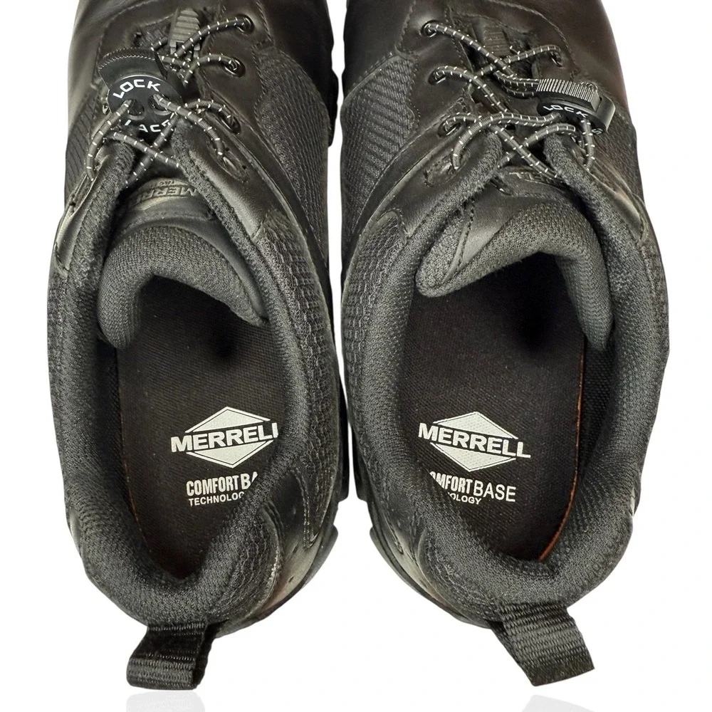 Merrell Moab Adventure 3 Shoes 10.5 Sneaker‎ Black Leather Work Walking Hiking